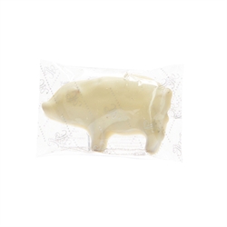 Marcipangris lys chokolade m. lakrids