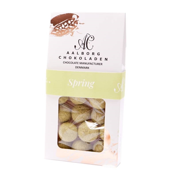 Nougat trøffel med lys chokolade, 90 g. - Green Spring