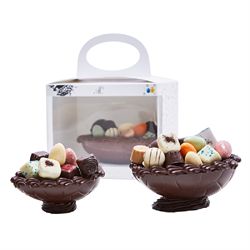 Klassisk lille chokoladeskal - Lys eller mørk chokolade 