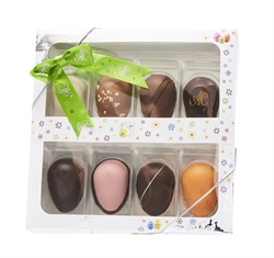 Påskeæske med 8 stk. marcipanæg