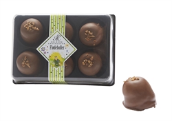 6 stk. Påskeflødeboller med nougat og krokant