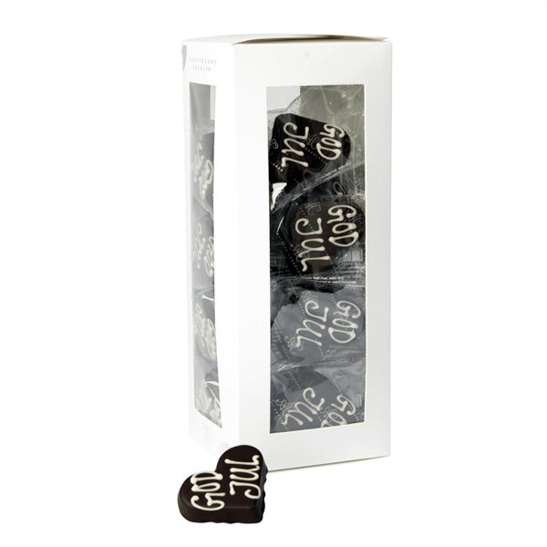 Marcipanhjerte "God Jul" - stk.