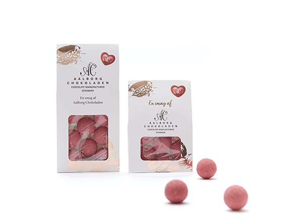 Lakridstrøffel med hindbær 45 g.